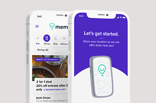 Image of Digital MemberCard Mobile App on a mobile phone