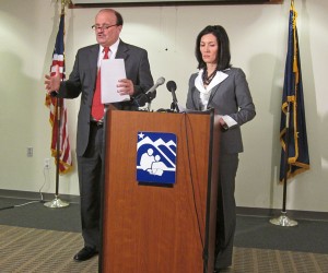 ASD Superintendent Jim Browder and School Board President Jeannie Mackie present the District's 2013-14 budget.