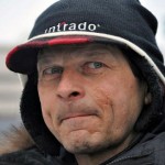 Martin Buser at the 2013 Iditarod ceremonial start in Anchorage. Photo by Patrick Yack, APRN - Anchorage.
