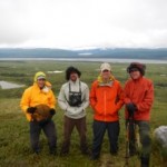 2013 Muldrow cleanup, Talkeetna Rangers, Mark, Joey, Chris and Roger on top of Turtle Hill