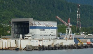 The Ketchikan Shipyard, operated by Alaska Ship & Drydock, is one of the more visible parts of Southeast’s “blue economy.” Photo by Ed Schoenfeld, CoastAlaska - Juneau.