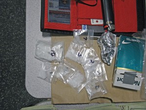 Unalaska police have seized meth, heroin, and bath salts as evidence in the past month. Photo courtesy UDPS