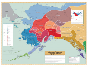 Indigenous Peoples and Languages of Alaska map by Michael Krauss. (courtesy of the Alaska Native Language Center)