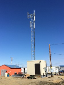 The GCI cell tower in Bethel. (Photo courtesy GCI)
