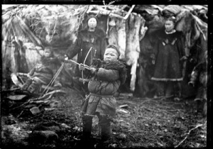 This photo of a Koryak boy with his bow and arrow in Russia, 1901, is one of about 700 that was recently digitized and made available online by the American Museum of Natural History in New York.