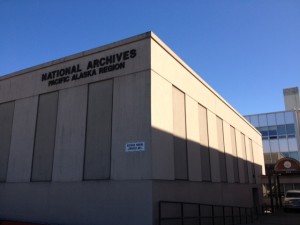 The National Archives building in downtown Anchorage