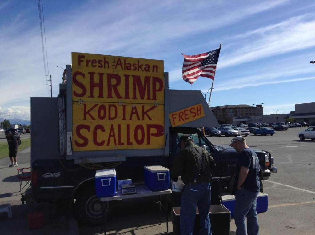 The "Alaskan Shrimp Truck" seen here in Anchorage.