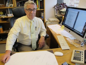 Dr. Oliver Korshin in his office in east Anchorage. Photo by Annie Feidt.