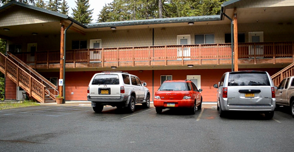The Black Bear Apartments in the Mendenhall Valley is one of two youth transitional living complexes operated by Juneau Youth Services. (Photo by Sarah Yu/360 North)