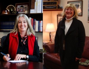 Juneau Republican Rep. Cathy Munoz (left). Former Juneau Democratic Rep. Beth Kerttula (right).