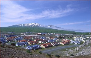 Adak's processing plant opened in 1999 -- two years after the Navy closed down operations on the island. (Photo via KUCB)