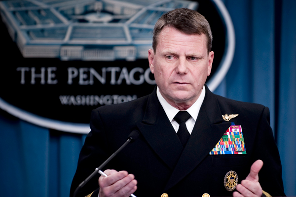 Admiral Bill Gortney took over dual-hatted command of NORAD and NORTHCOM in December 2014. (DoD photo by Petty Officer 1st Class Chad J. McNeeley, U.S. Navy)