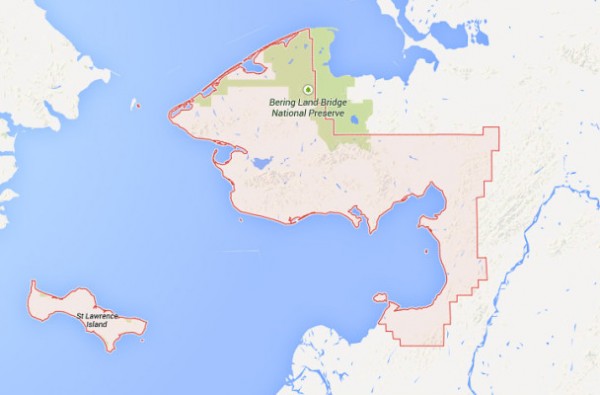 More than half of women in the Nome census area, pictured above, say they have experienced some form of violence in their lifetime. Photo: Google Maps