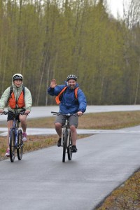 Bikers on the Clean Air Challenge route. Photo courtesy of ALA.