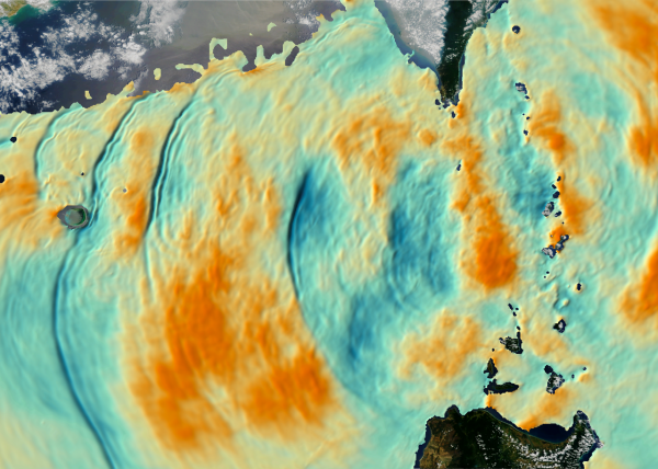 Simulation of internal waves of the South China Sea by Dr. Harper Simmons of the University of Alaska Fairbanks using Arctic Region Supercomputer Center (ARSC) High Performance Computing resources. Visualization by the University of Washington Center for Environmental Visualization (CEV).
