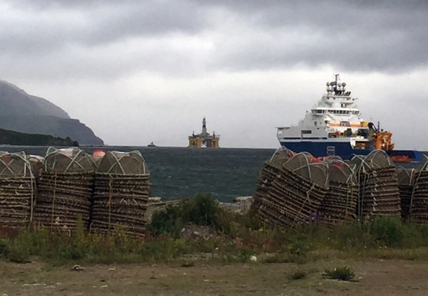 The Polar Pioneer drill rig arrives in Dutch Harbor. (Photo by Emily Schwing, KUCB - Unalaska)