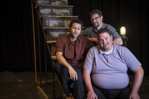 New Theatre staff/faculty, Dan Anteau, Brian Cook and Tyson Hewitt.