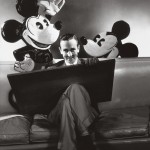 Walt Disney with Mickey Mouse