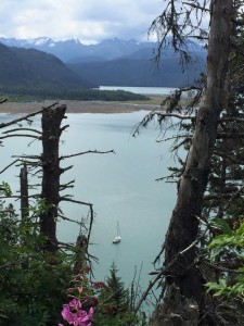 When they're not sailing, the Bradleys head for shore to explore the different hikes and beaches around Kachemak Bay. Photo courtesy of the Bradleys.