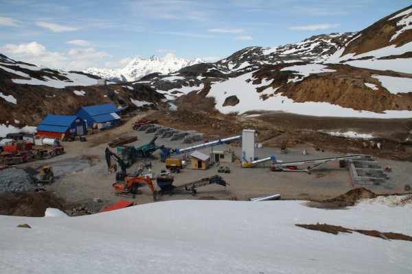 The Brucejack mine site is shown in this 2013 photo. (Photo courtesy Pretivm Resources)