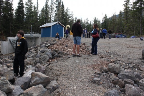The project was supported by the City of Hoonah, Sealaska Corp., Huna Totem Corp. and the Hoonah Indian Association. (Photo by Elizabeth Jenkins/KTOO)