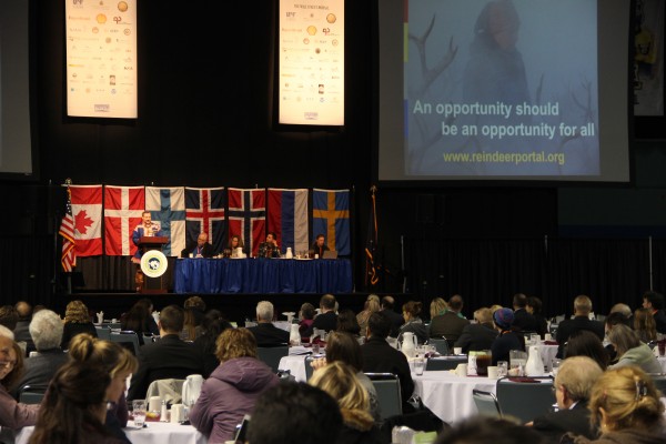Representatives from countries throughout the circumpolar North gathered at this week's Arctic Energy Summit in Fairbanks. (Rachel Waldholz/APRN)