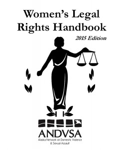 The Women’s Legal Rights Handbook is available online and at women’s shelters and advocacy organizations across the state. (Image courtesy of ANDVSA)