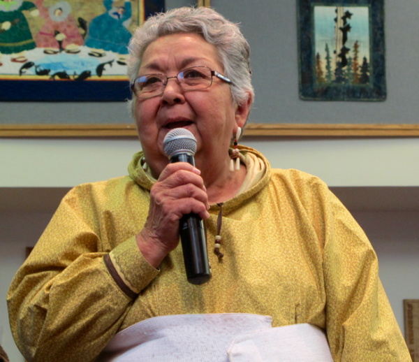Bea Kristovich is the first woman traditional chief of AVCP. Photo- Anna Rose MacArthur / KYUK.