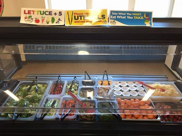 The Bristol Bay Borough school's salad bar was purchased with a grant in 2013.