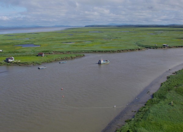 The Nushagak District, shown in this June 2015 photo, is one of five commercial fishing districts in Bristol Bay. (KDLG photo)