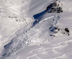 Skiers alerted each other to high-risk avalanche conditions in Hatcher Pass in mid-November over a social media group. Photo: Alaska Backcountry Ski Addiction Facebook group.