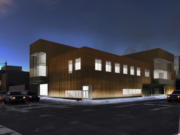 The Anchorage Museum's proposed expansion, as seen from 6th and A. Photo courtesy Anchorage Museum.