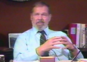 Gov. Jay Hammond speaking with KUAC in 1980. " You've got to remove the money," he said in the interview. "Put it behind a rope, where you cannot utilize it for flamboyant expenditures." (Image courtesy the Alaska State Library Historical Collections)