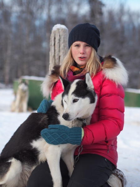 Lisbet Norris is a third generation musher of Siberian Huskies. Photo: Zachariah Hughes.