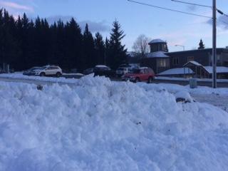 Downtown Homer on the morning of the 22nd (Photo by Quinton Chandler, KBBI - Homer)