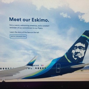 Screenshot of the Alaska Airlines redesigned greeting page before it was changed. (Photo by Blossom Twitchell)