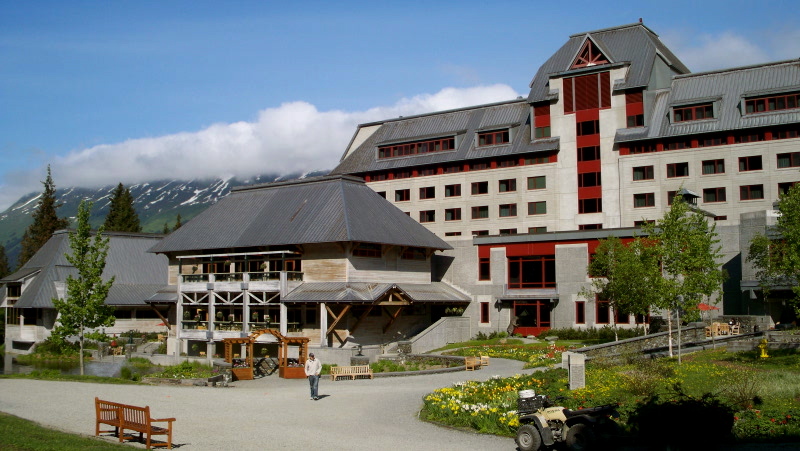 A photo of the main Alyeska resort lodge