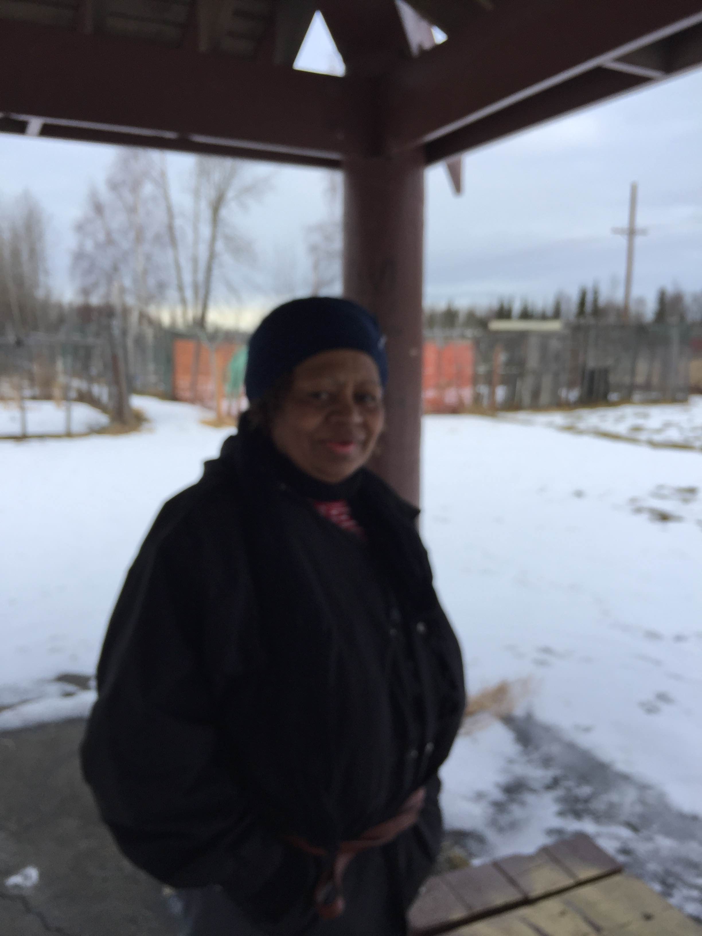 Bulou Croker of Anchorage (Photo by Wesley Early, APRN - Anchorage) 