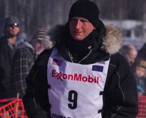 Charley Benja, pictured here at the Willow restart, has scratched from Iditarod 44. (Photo by Ben Matheson/Alaska Public Media)