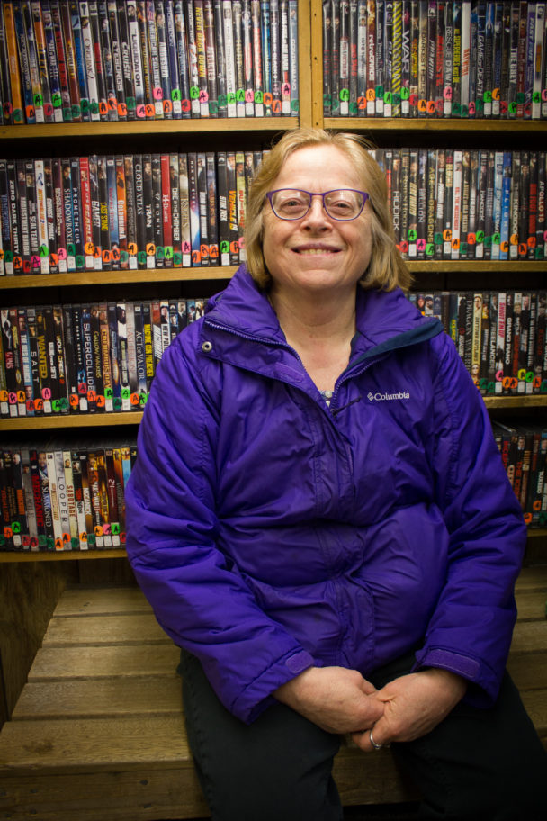 Corinne Trish inside her shop in Koyuk. (Photo by Emily Russell, KNOM - Nome)