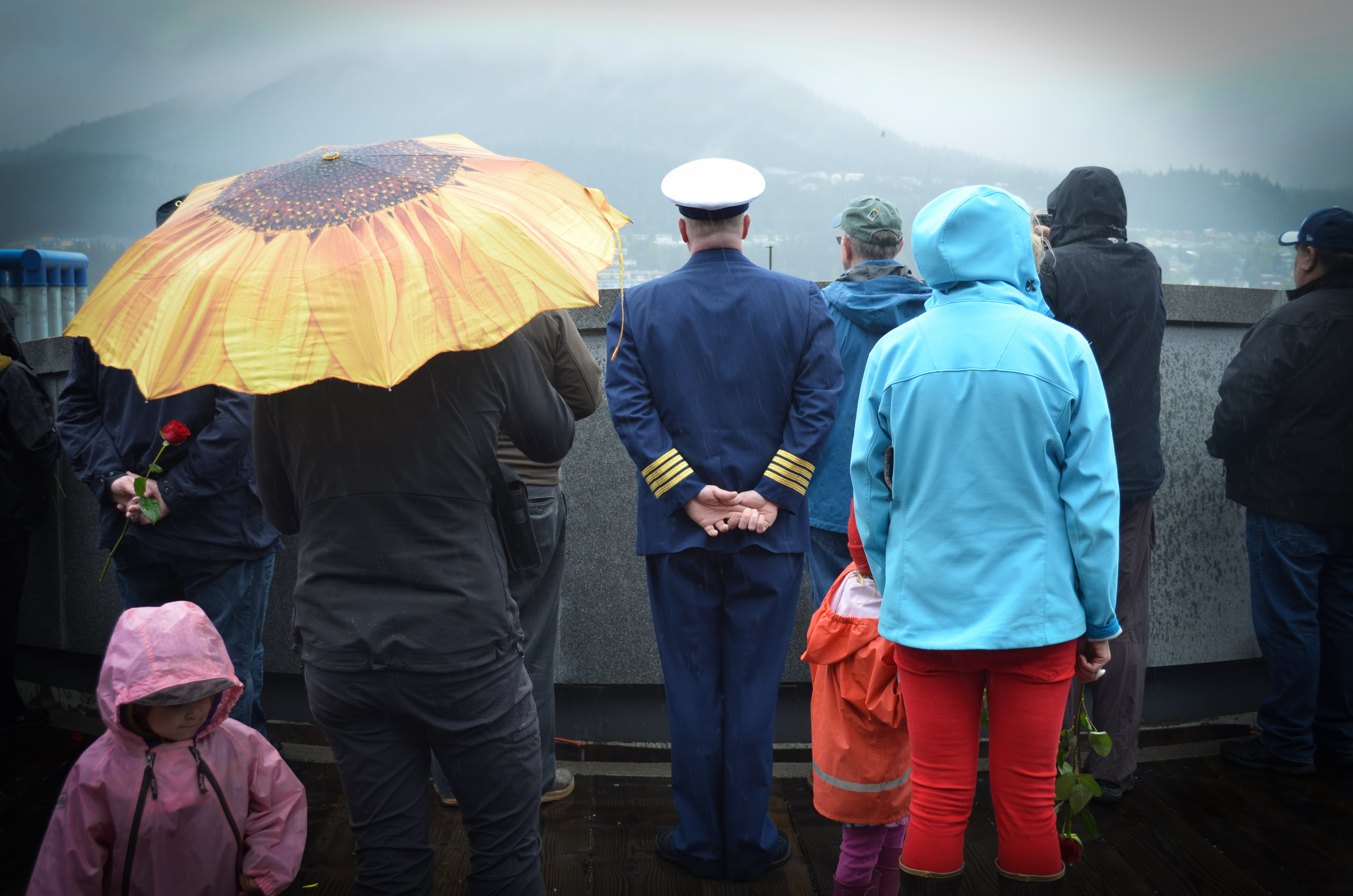 More than a hundred people gathered May 7, 2016 for the Blessing of the Fleet in Juneau. (Photo by Jennifer Canfield, KTOO - Juneau)