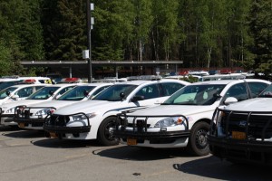 APD squad cars (Photo by Wesley Early, Alaska Public Media - Anchorage)