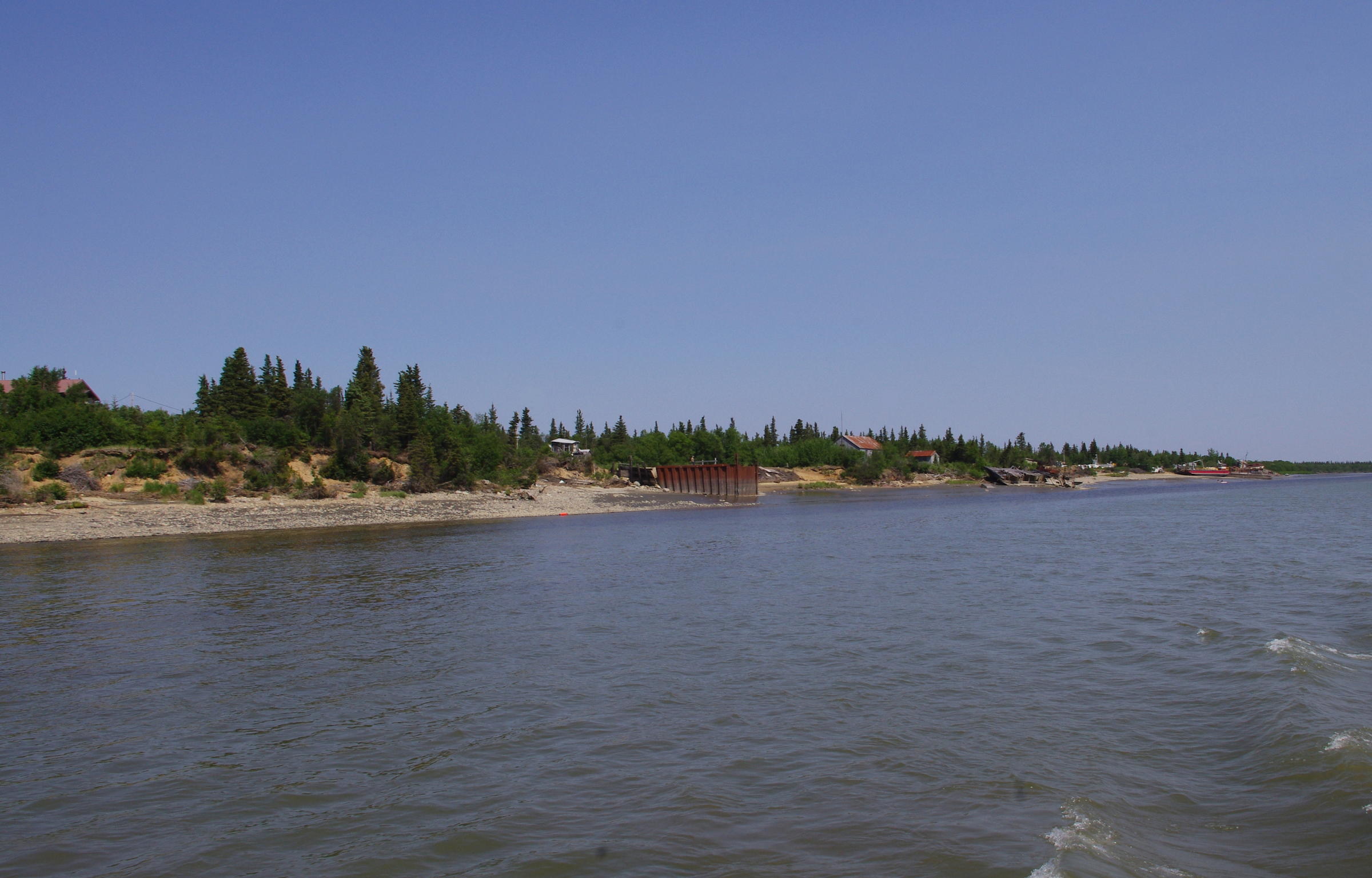 Levelock is shown in this June 2015 photo. The community on the Kvichak River is working to build a fish processing plant, which it hopes will open next year. (Photo by Molly Dischner, KDLG - Dillingham)