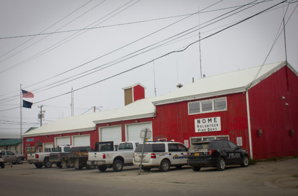 The Nome Volunteer Fire Department is headquarters for the search and rescue effort for Joseph Balderas. (Photo by Emily Russell, KNOM - Nome)