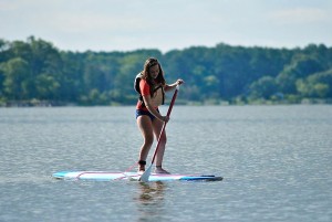 Paddleboarding on a lake. Photo: WikiCommons