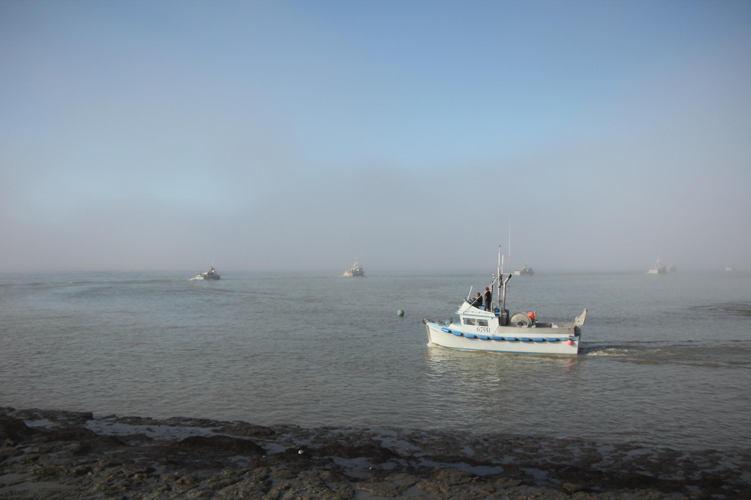 Boats leave Dillingham to fish the Nushagak District in June 2016. The story of Bristol Bay's harvesters and fishing communities will be key to the new Bristol Bay sockeye branding effort, which will launch in Boulder this fall. (Photo by Cate Gomez, KDLG - Dillingham)