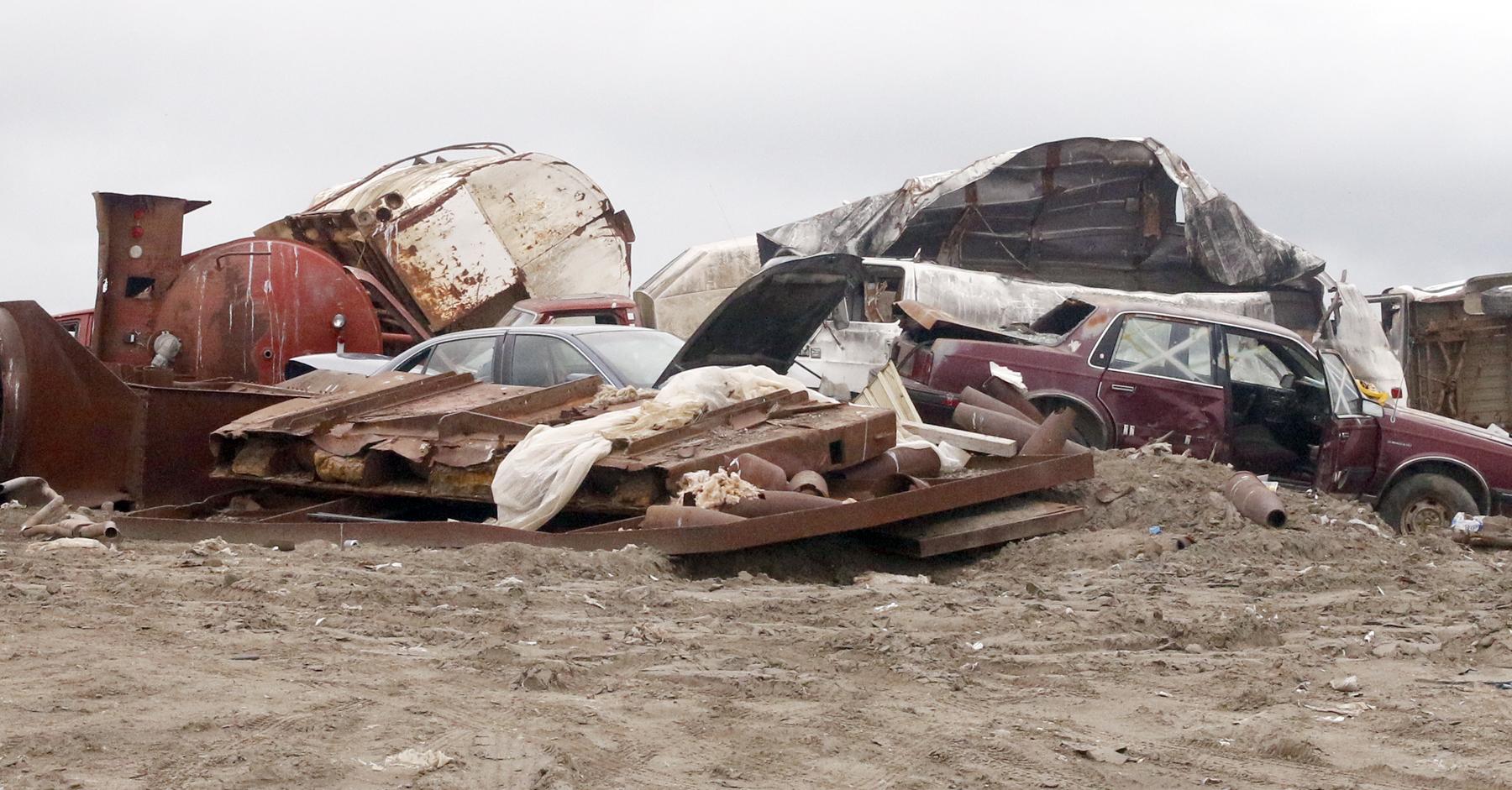 Metal pile at Bethel landfill (Photo by Dean Swope, KYUK - Bethel)