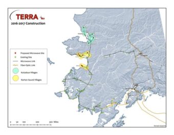 GCI TERRA Network 2016-2017 Construction Map. (Image courtesy of GCI)