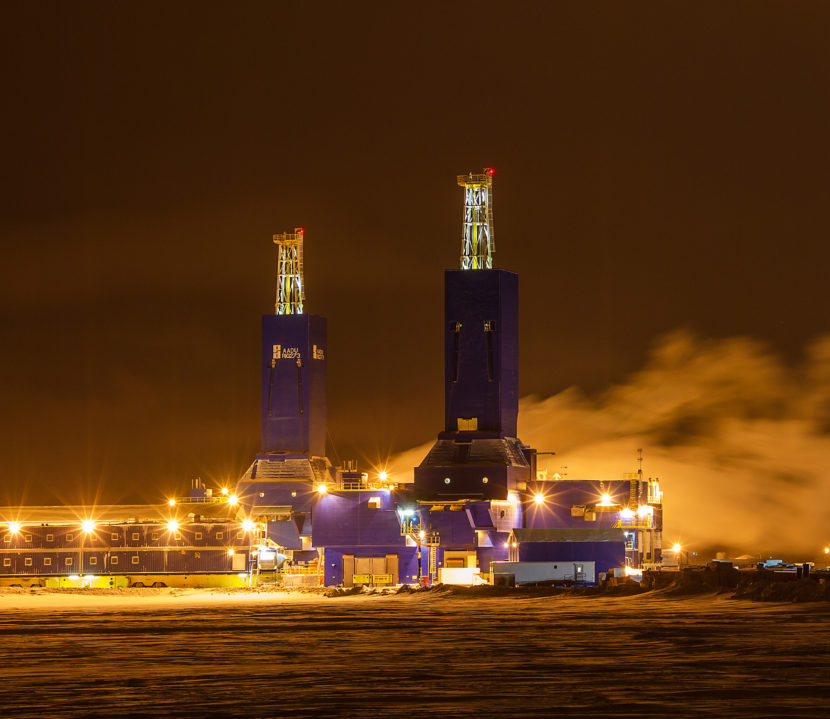 North Slope drill rigs, Dec. 5, 2012. (Creative Commons photo by Kevan Dee)