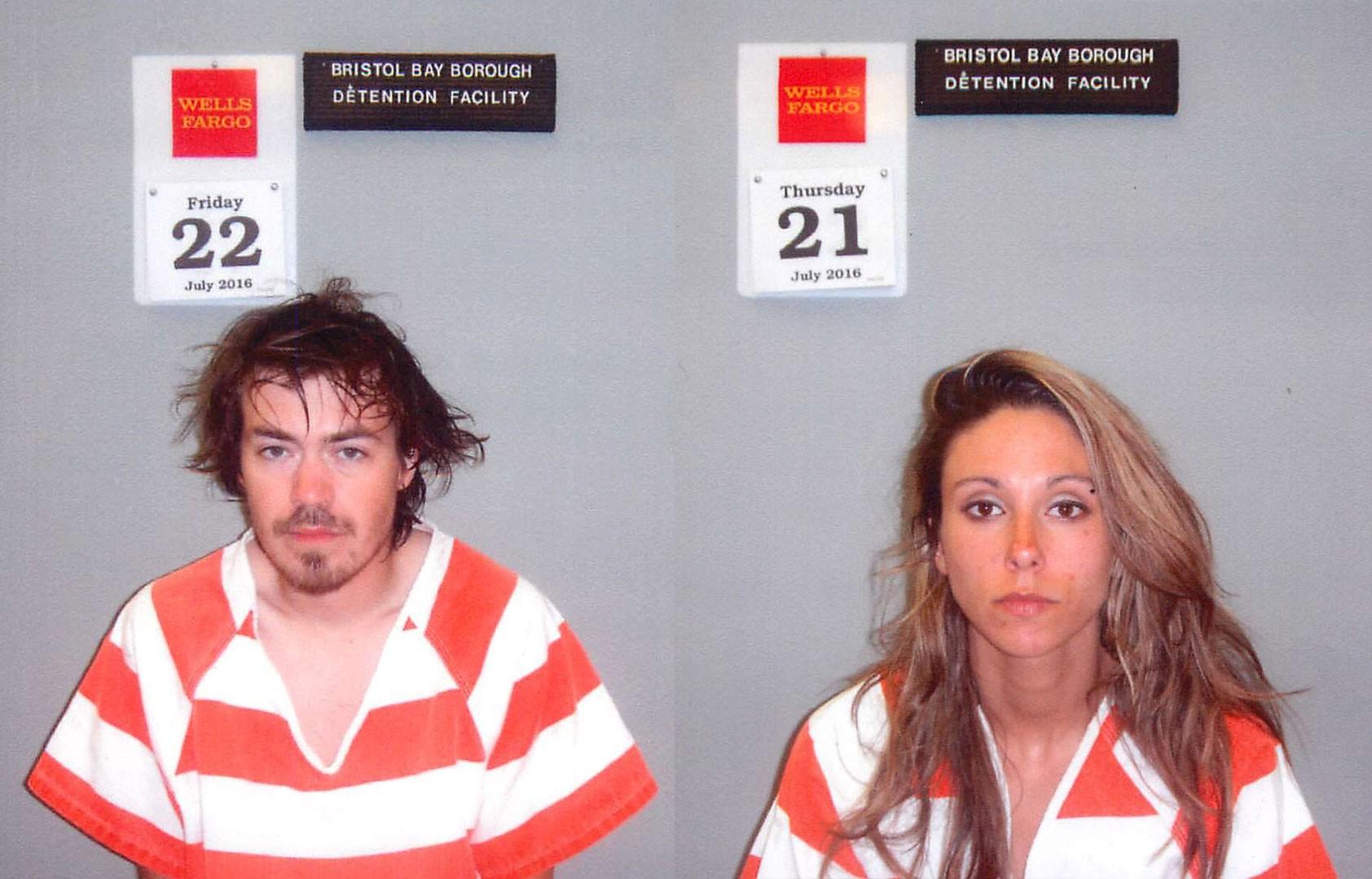 Nathan Wegner, 31, and Brandi Smith, 27, were arrested in Naknek for various drug charges (Photo courtesy of Bristol Bay Borough Police Department) 